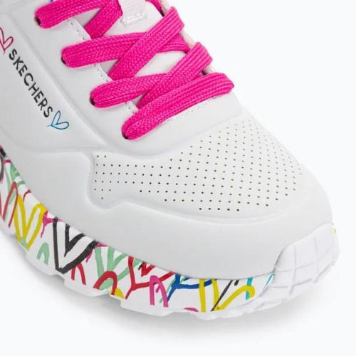 SKECHERS Uno Lite Lovely Luv weiß/multi Kinder Turnschuhe