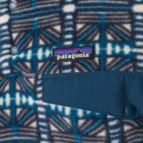 Herren Patagonia LW Synch Snap-T P/O Schneestrahl/dunkel natur Fleece Sweatshirt