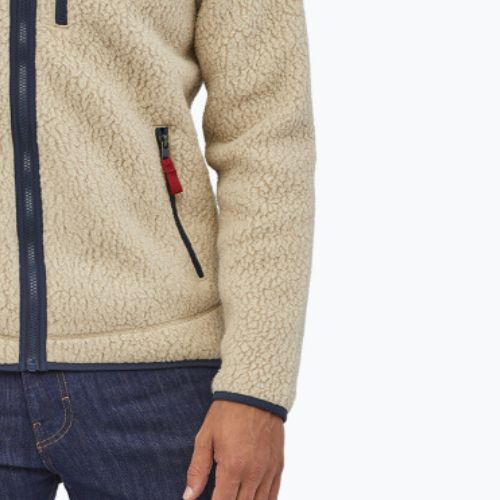 Herren Patagonia Retro Pile el cap khaki Fleece-Sweatshirt