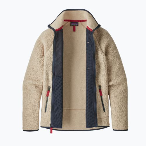 Herren Patagonia Retro Pile el cap khaki Fleece-Sweatshirt