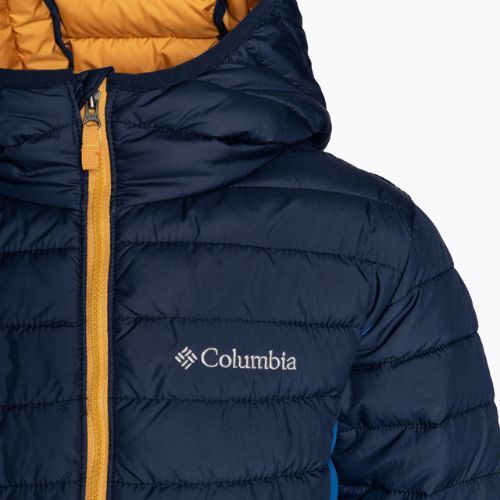 Columbia Powder Lite Hooded bright indigo/collegiate navy Daunenjacke für Kinder