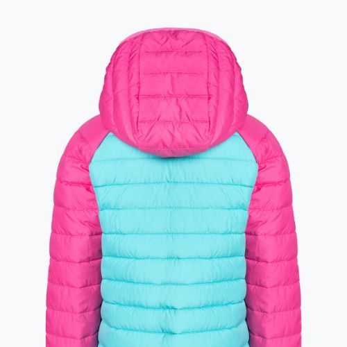 Columbia Powder Lite Hooded Kinder Daunenjacke Geysir/Rosa Eis