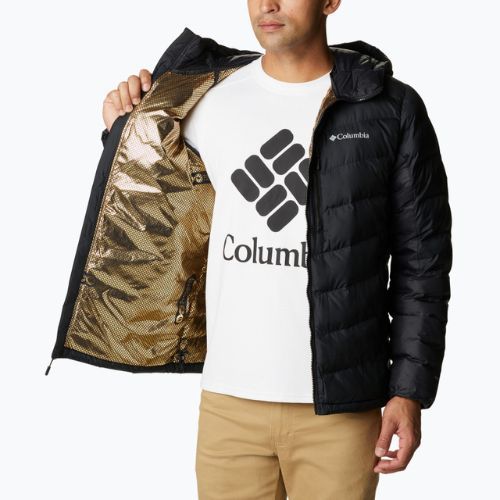 Herren Columbia Labyrinth Loop Daunenjacke mit Kapuze schwarz