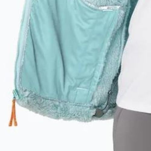 Columbia Boundless Discovery Sherpa Damen-Trekking-Sweatshirt Aqua Dunst/Sonnenuntergang Pfirsich
