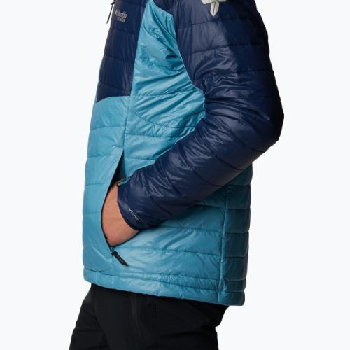 Columbia Platinum Peak Herren Daunenjacke mit Kapuze shasta/collegiate navy