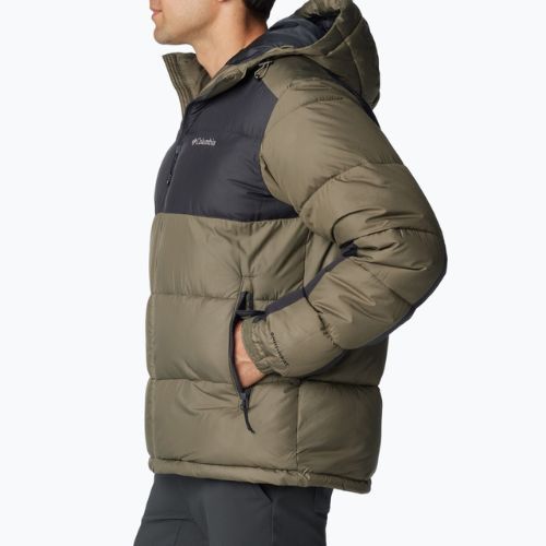 Herren Columbia Pike Lake II Hooded steingrün/hai Daunenjacke