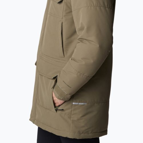 Herren Columbia Landroamer Down Parka steingrün