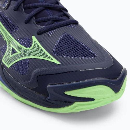 Herren Volleyballschuhe Mizuno Wave Momentum 3 Abendblau / Tech Grün / Lolite