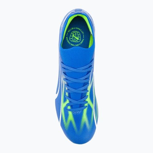 PUMA Ultra Match FG/AG Herren Fußballschuhe Ultra Blau/Puma Weiß/Pro Grün