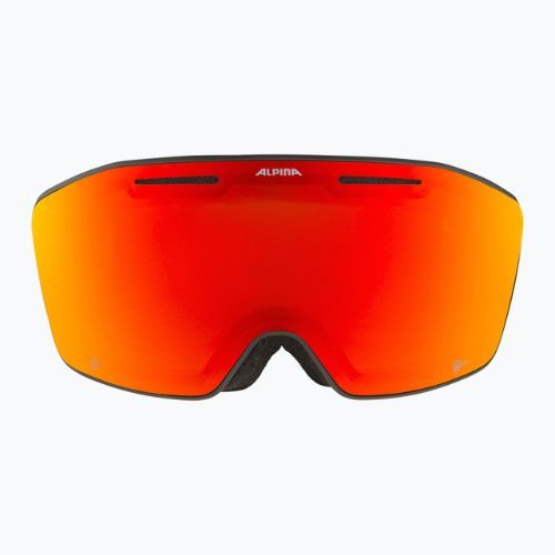 Alpina Nendaz Q-Lite S2 Skibrille schwarz/gelb matt/rot