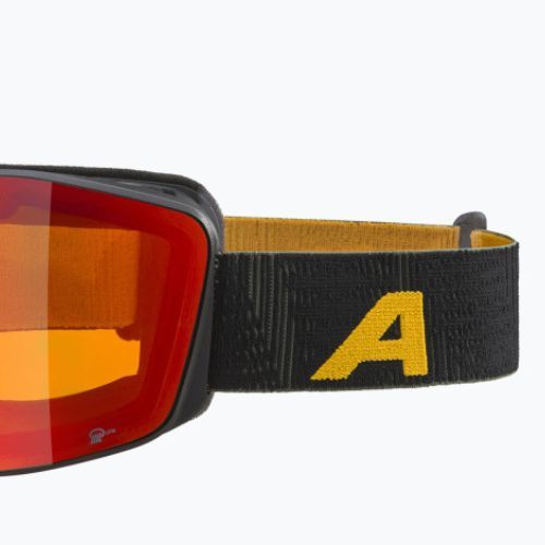 Alpina Nendaz Q-Lite S2 Skibrille schwarz/gelb matt/rot