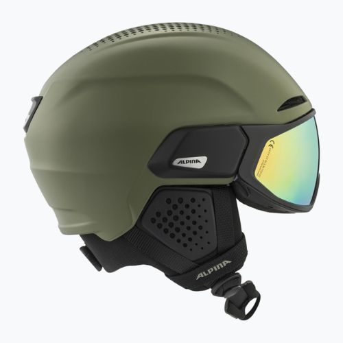 Alpina Alto Q-Lite Skihelm oliv matt