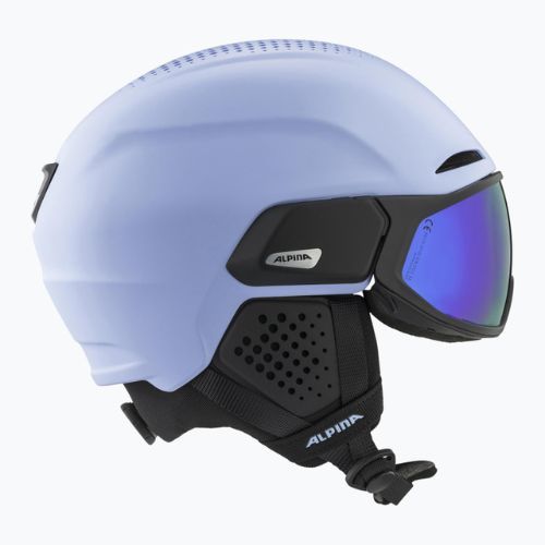 Alpina Alto Q-Lite Skihelm lila/schwarz matt