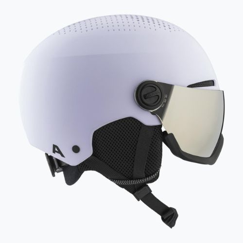 Alpina Arber Visor Q Lite Skihelm lila matt