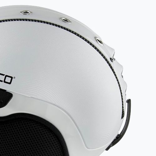 Skihelm CASCO SP-2 Photomatic Visier strukturiert weiß glänzend