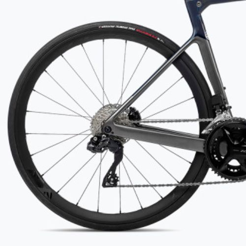 Orbea Orca M30i LTD PWR 2023 glitter anthrazit/blau carbon view Rennrad