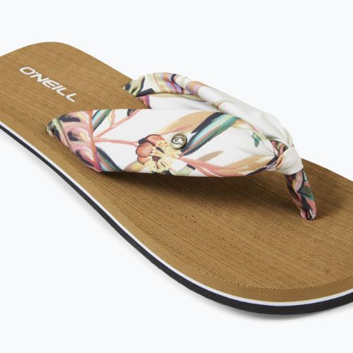 Women's O'Neill Ditsy Sun Bloom weiß tropische Blume Flip Flops