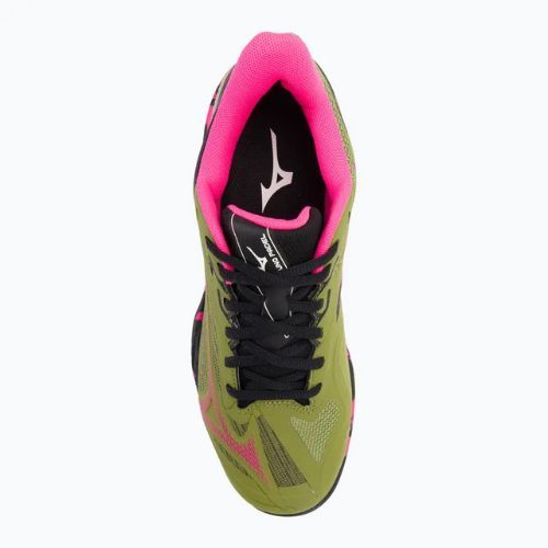 Women's Mizuno Wave Exceed Light 2 Padel Schuhe calliste grün / rosa glo / schwarz