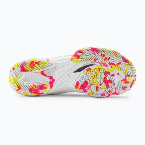 Herren Badmintonschuhe Mizuno Wave Claw Neo 2 weiß / lunar rock / high vis pink