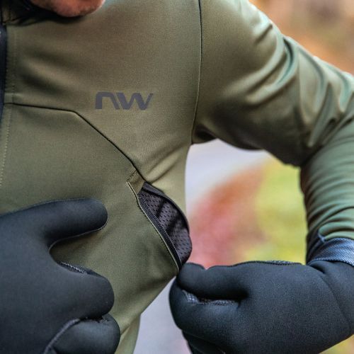 Herren Northwave Extreme H20 waldgrün Fahrradjacke