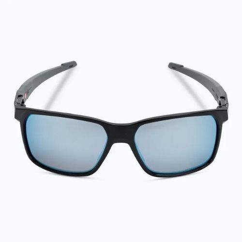 Oakley Portal X Sonnenbrille poliert schwarz/prizm tiefes Wasser polarisiert