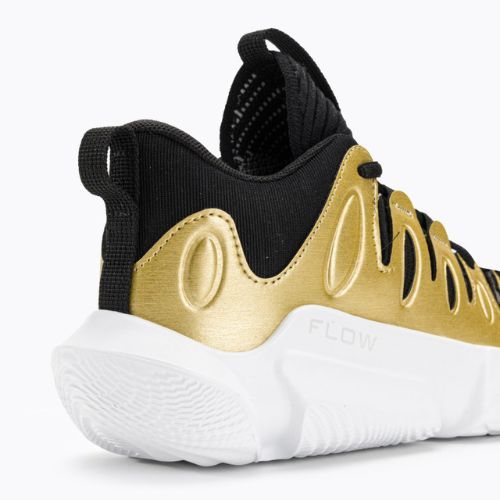 Under Armour Damen Basketball Schuhe W Flow Breakthru 4 schwarz/metallic gold/weiß