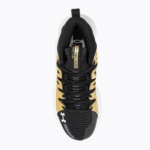 Under Armour Damen Basketball Schuhe W Flow Breakthru 4 schwarz/metallic gold/weiß