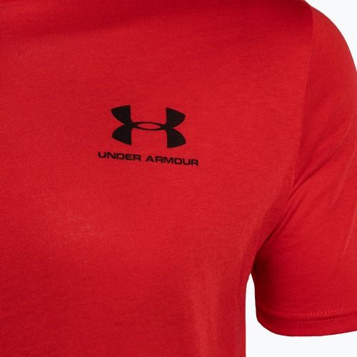Under Armour Sportstyle Left Chest SS Herren Trainings-T-Shirt rot/schwarz