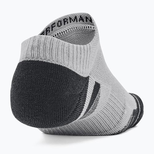 Unter Armour Performance Tech 3pk NS mod grau/weiß/strahlgrau Socken