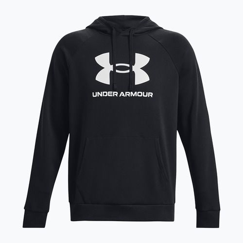 Herren Under Armour Rival Fleece Logo HD Hoodie schwarz/weiß