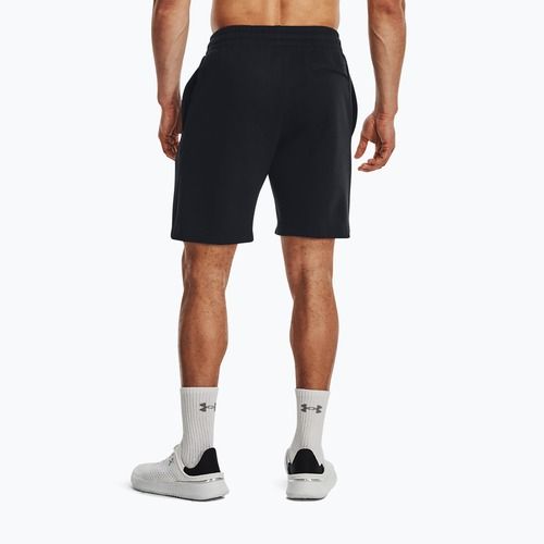 Under Armour Rival Fleece Herren Trainingsshorts schwarz/weiß