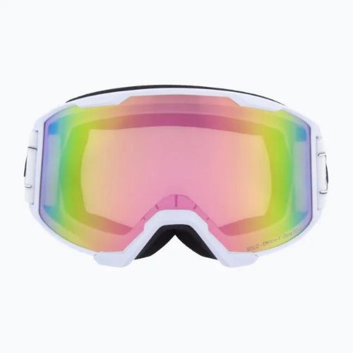 Red Bull SPECT Spect Solo S1-S3 matt weiß/weiß photochrom/rosa Spiegel Skibrille