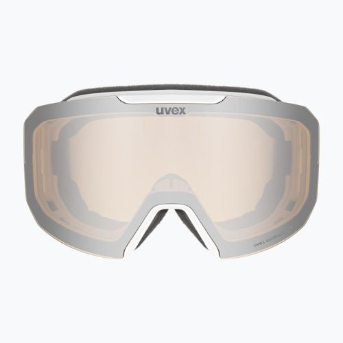 UVEX Evidnt Attract CV S2 Skibrille weiß matt/verspiegelt silber/contr gelb/klar