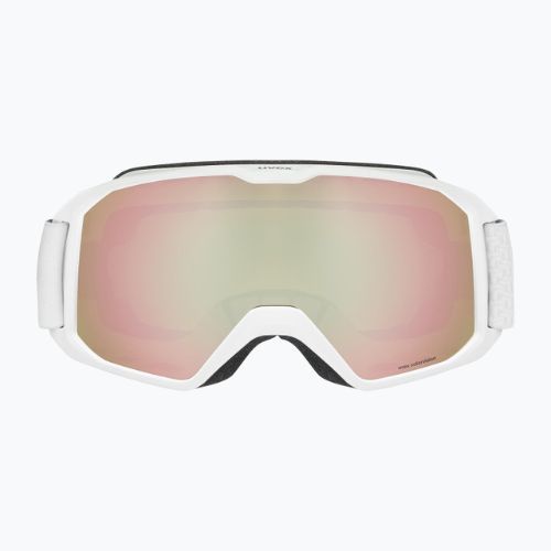 UVEX Xcitd CV S2 Skibrille weiß matt/morror rose/colorvision grün