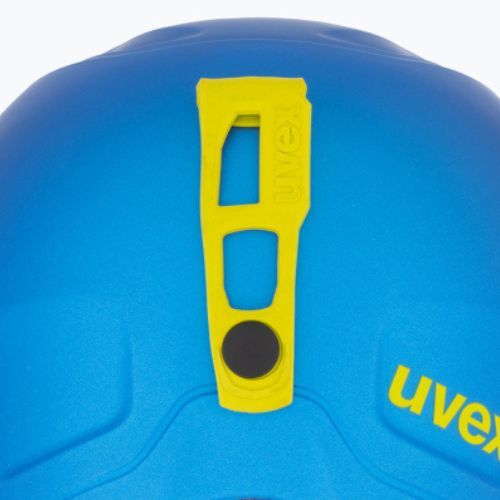 Kinderskihelm UVEX Manic Pro blau/lime matt
