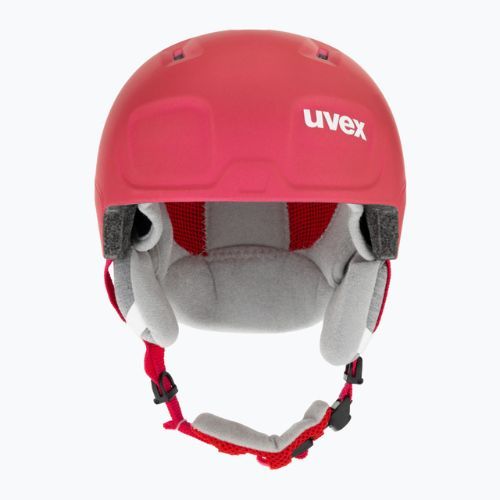 Kinderskihelm UVEX Manic Pro rosa matt