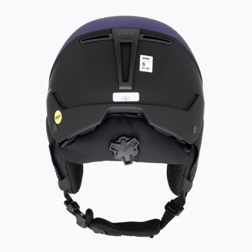 Skihelm UVEX Stance Mips lila bash/schwarz matt