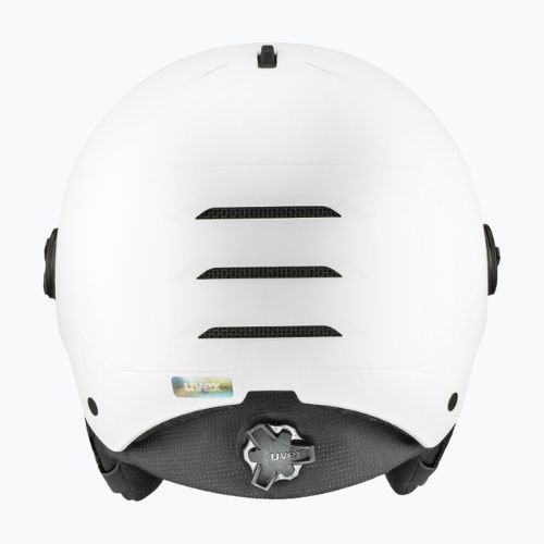 Skihelm UVEX Wanted Visor Pro V weiß matt/variomatc smoke