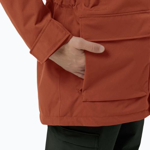 Herren Winterjacke Jack Wolfskin Glacier Canyon Parka karminrot