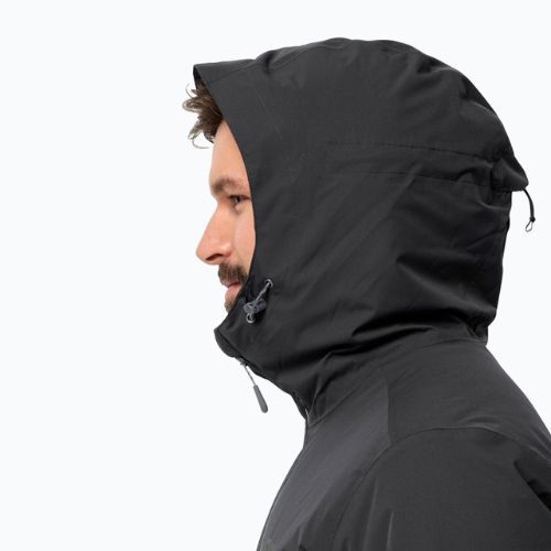 Jack Wolfskin Herren Regenjacke Wisper Ins schwarz