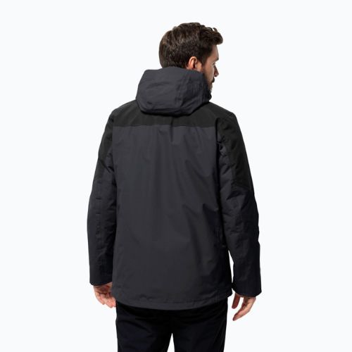 Jack Wolfskin Herren Romberg 3in1 Phantom Regenjacke