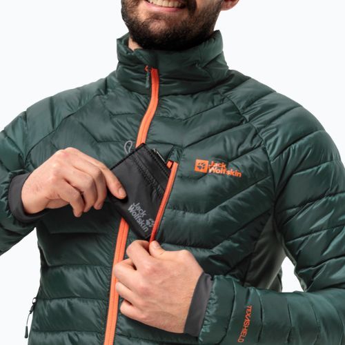 Jack Wolfskin Herren Daunenjacke Routeburn Pro Ins schwarz oliv