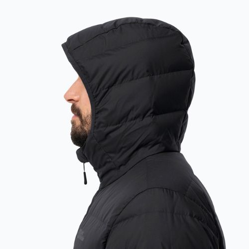 Herren Jack Wolfskin Ather Down Hoody Regenjacke schwarz