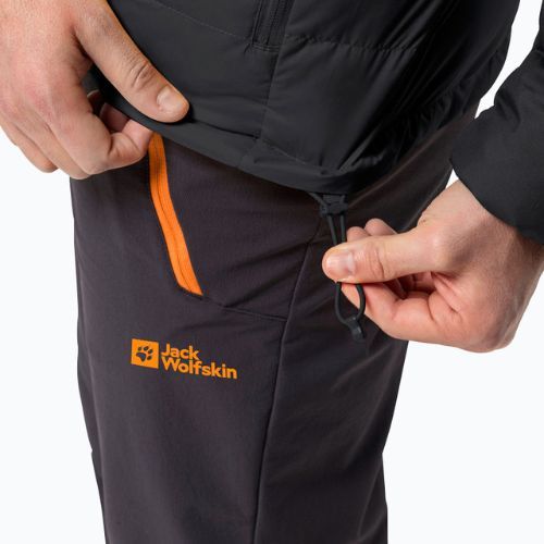 Herren Jack Wolfskin Ather Down Hoody Regenjacke schwarz