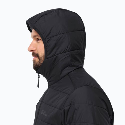 Jack Wolfskin Herren Daunenjacke Lapawa Ins Hoody schwarz