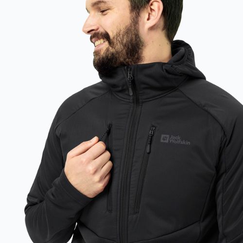 Jack Wolfskin Herren Daunenjacke Alpgrat Pro Ins Fz schwarz