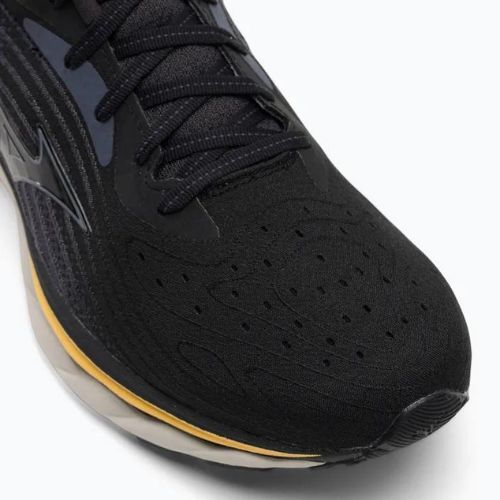 Herren Laufschuhe Mizuno Wave Sky 6 schwarz/tradewinds/gold fusion