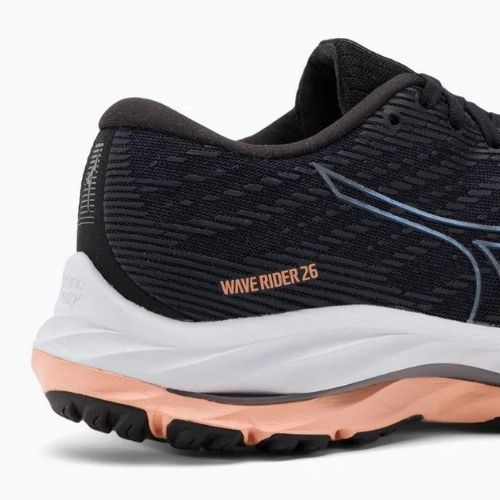 Damen Laufschuhe Mizuno Wave Rider 26 odyssey grau/quicksilver/salmon