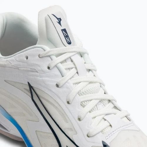 Herren-Volleyballschuhe Mizuno Wave Lightning Z7 ungefärbt Weiß/Mondlicht Ozean/Peace Blau