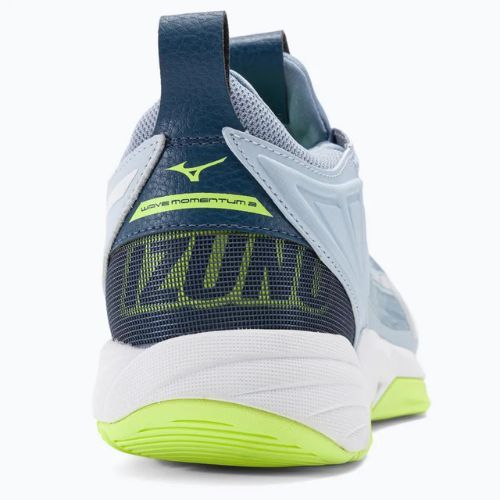 Herren Volleyballschuhe Mizuno Wave Momentum 2 heather/white/neo lime